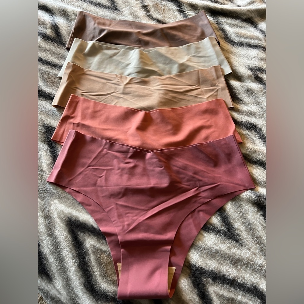 Seamless Soft Women’s Teens Cheeky Underwear Fall Colors 5 Pair (Protector NWOT)